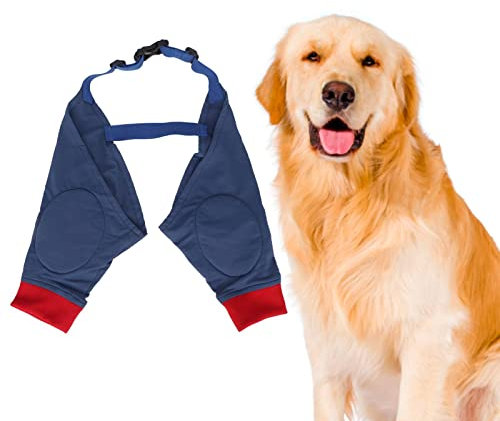 Jiawu Hunde-Ellenbogenbandage-Schutzpolster Zur Unterstützung von Ellbogen- und Schultergelenken bei Hunden, Ellenbogenhygroma, Dysplasie, Arthrose, Schwielen Am Ellenbogen (S)
