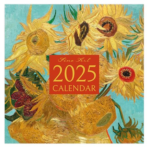Fin konst 2025 fyrkantig väggkalender