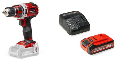 Einhell Professional Perceuse Visseuse sans fil TP-CD 18/50 Li BL Solo Power X-Change (Li-ion, 18V, moteur sans charbon, Couple 50 Nm) avec Chargeur et Batterie 4,0Ah PLUS