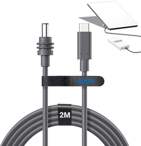 Cable USB C 2M para Starlink Mini - Cable de Alimentación usb-c Adapter Resistente al Agua, Funciona con Fuentes de DP de 100W+, Accesorios esenciales de Starlink Mini