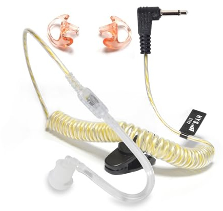 HYS 3,5mm Klinke - Ohrhörer Schallschlauch - Kopfhörer Headset für Funkgeräte