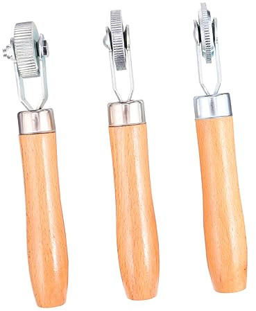 SEWOART 3 Stück Autoreifen Verdichtungswalzen und Metall Portable Reparaturwerkzeuge mit 3mm 6mm und 12mm Roller für Effektive Reifenpflege und Dichtung