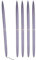 PATIKIL Schlanker Metall-Kugelschreiber, 5 Stücke Schwarze Tinte 1mm Mittelpunktstift Metallisch Einziehbar Leichtgewicht für Geschäftsbüro Hochzeitsgästebuch, Lila
