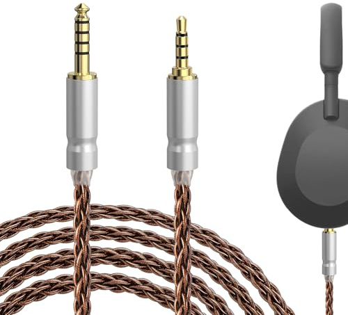 Geekria Apollo Cavo audio di aggiornamento in rame 6NOCC compatibile con Sony WH-1000XM6/1000XM5/1000XM4, da 4,4 mm a 3,5 mm Cavo di ricambio per cuffie (9,8 ft / 3 m)