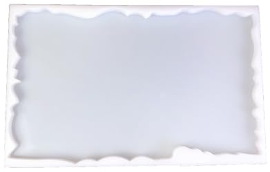 Grand moule rectangulaire irrégulier en silicone pour table de rivière en résine époxy