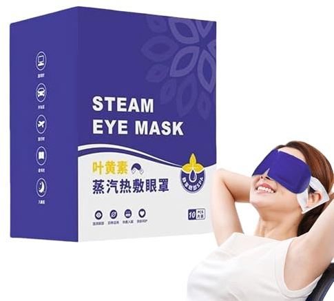 Steam Masque, Eye Compress, Self-Heating Pads Deliver Soothing Warmth Dry Tired Eyes, Soft Non-Woven Fabric Ensures Comfort Breathability, Spa for Bedtime, Meditation, and Recovery