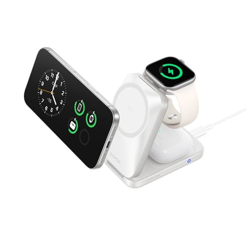 Anker Prime 25W Qi2.2-Certified Palm-Sized 3-in-1 Foldable MagSafe Charger