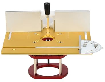 Tavola fresatrice per fresatrice superiore, set di piastre in lega di alluminio, per tagliare, router table, fresa da tavolo per scanalature, taglio e smussatura (B)