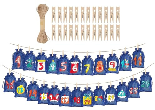 Påsar Till Adventkalender Jul Countdown Återanvändbar 24-Dagars Kalender