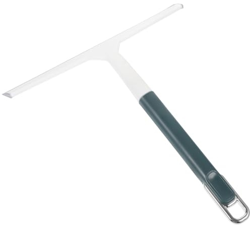 TOVINANNA Tergivetro per Vetri e Finestre Raschietto in Plastica Resistente Testina Larga Design Maneggevole e Angoli Arrotondati per Pulizia Sicura di Porte Doccia Specchi e Superfici