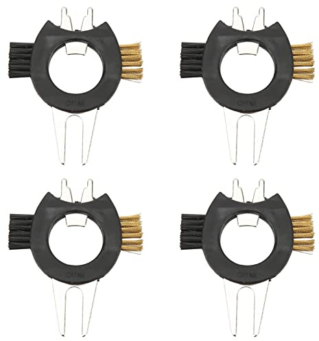MechKit Golf Divot Spazzola per Attrezzi Multifunzione Golf Divot Forchetta Apribottiglie Rimozione Chiodi Spazzola per Pulizia per Manutenzione Mazze Golf Plastica Metallo Filo