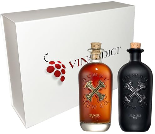 Coffret Rhums VINADDICT Découverte BUMBU - Bumbu Original et XO. 2x70cl.