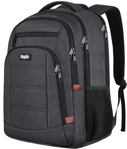 Skaypibs Backpack for Men,School Backpack for boys teens,Travel laptop backpack with Reinforced Straps,Water Resistant business Work college bookbag,book bag Fits 15.6 Inch,Black Back Pack