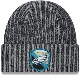 New Era Philadelphia Eagles NFL Salute to Service 2023 Black Cuff Knit Beanie - One-Size