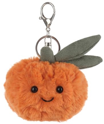 Apricot Lamb Orange Cute Food Plushies Keychain, Soft Stuffed Plush Keychain Toys for Kids’ Backpack, Purse