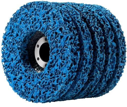 SATC 5 PCS Strip Discs 115mm Stripping Discs for Angle Grinder Paint Stripper Wheel Rust Stripper Disc Quick Abrasive Discs Paint Rust Oxidation Remover