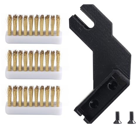 BCZAMD 3D Drucker Zubehör Düsenbürsten Kit for Anycubiic -Vyper: 3Pcs Düsen Messing Wischer Cleaner Tool mit gedruckten Hotbed Mount Teil für die Reinigung extrudierten Filament Druckmaterial aufbauen