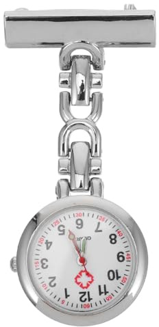 SHERCHPRY Reloj de Bolsillo para Broche Reloj Colgante Portátil Diseño para Profesionales y Decoración de Ropa