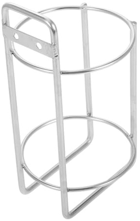 WOONEKY Portabicchieri in Acciaio da Parete Supporto Stabile Bottiglie e Tazze Organizer per Ufficio e Barche Design e Resistente