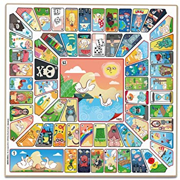 CAYRO - Parcheesi Board - Wooden Goose with Accessories - Traditional Game - Board Game - Development of Cognitive Skills - Board Game (T-138/A)