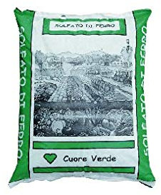SOLFATO DI FERRO GRANULARE KG.5 PER EVITARE L'INGIALLIMENTO DELLA PIANTA.