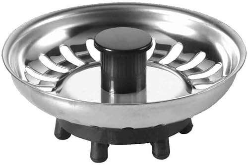 2X Basket Strainer Waste Plug - Stainless Steel