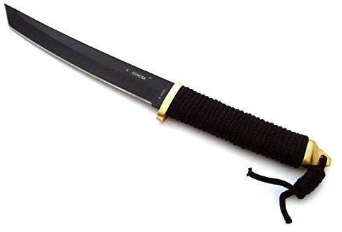 KS-11 Kamikaze Katana Honor Edition - 35cm Messer schwarz, Gold - Tanto - Samuraischwert klein inklusive Schutzhülle