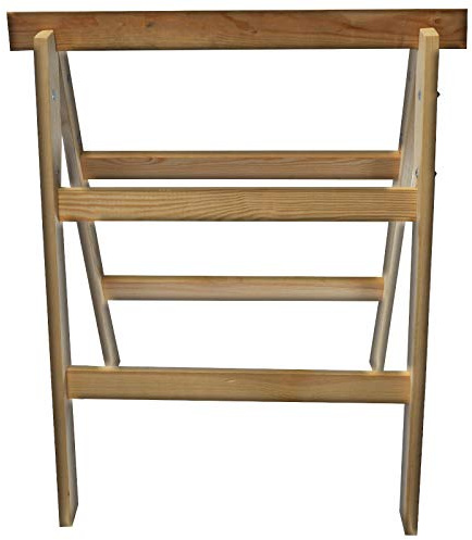 DEWEPRO® Holz-Klappbock 2 sprossig - Unterstellbock - Gerüstbock - Arbeitsbock - Werkbock - Tischlerbock - Montagebock - Holzbock klappbar