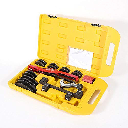 DiLiBee 6-22mm Rohrbiegegerät SWG-22, 1/4'' - 7/8 360° Manueller Rohrbiegemaschine Kit Biegewerkzeug für Metallrohr Edelstahlrohr