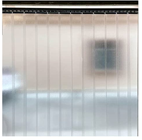AYLYHD PVC Lamellen Lamellenvorhang Streifenvorhang - Gerade Hängen Gefrostet Industrie Streifenvorhang for Gefrierschrank Lagerhaus Türen