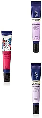 Neal's Yard Remedies Hand Cream Pack of 3 | Wild Rose, Geranium & Orange, Garden Mint & Bergamont | Deeply Nourishing, Keep Hands Soft | 3x50ml