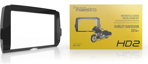 iDataLink Maestro - Kit de tablero compatible con motocicletas Harley Davidson (2014+), kit de tablero HD2, instala un estéreo de coche de doble DIN y retiene los controles de audio del manillar