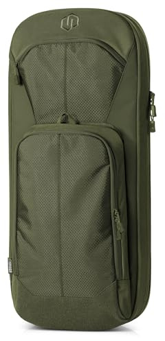 Savior Equipment Specialist Series 30 34 38 Covert Tactical Gun Bag Backpack Soft Case with Compartment, Low Profile Bug Out Truck Bag (Olive Drab Green, 38)