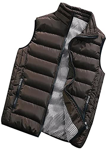 TIMELYE Herren Steppweste Weste Outdoor Weste Sportweste für Männer Übergangsjacke Winterweste Gefüttert Outdoor Winterweste Warme Freizeit Ärmellos Jacke Freizeitjacke mit Multi Taschen