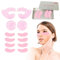 my novel things Almohadillas reutilizables para los ojos, 6 pares, parches faciales de silicona y almohadillas de gel para debajo de los ojos, compresas frías y calientes para reducir la hinchazón,