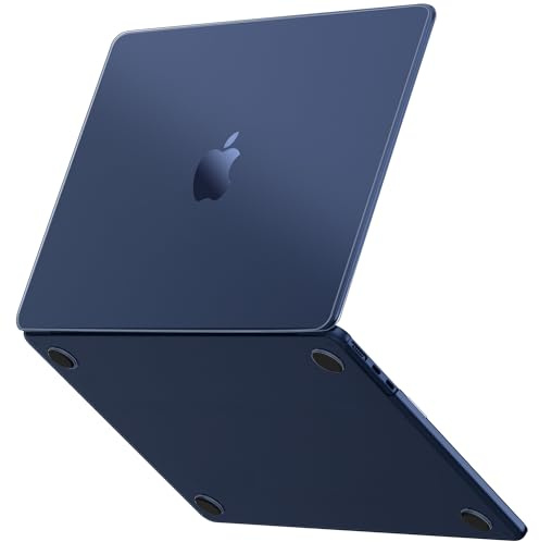 GPXIIZ Hülle für MacBook Air 13 Zoll M5 M4 M3 M2 2026-2022 Matt Mitternacht | Halbtransparent, Anti-Kratzer, Ultradünne Hartschale Schutzhülle Snap Case für Mac Book Air 13.6 A3449 A3240 A3113 A2681