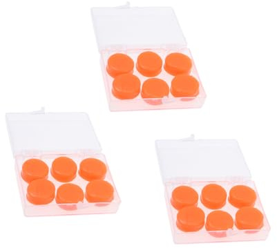 KOMBIUDA 18piezas Tapones De Silicona Para Nadar Bañar y Impermeables Insonorizados
