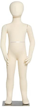 IYUESQ Schaufensterpuppe Ganzkörper 1 2 3 4 5 6 8 10 12 14 Jahre alt, Kinder-Schneiderpuppe zum Nähen von Kleidung, ansteckbare Kinder-Schneiderpuppe mit Metallsockel (Größe: 9 Jahre alt)
