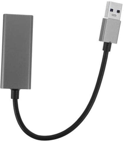 Uonlytech Adattatore per Computer e Smartphone in Viaggio Compatibilità Multipiattaforma in Lega di Alluminio Ethernet USB 3.0 Gigabit e Trasmissione Alta Velocità
