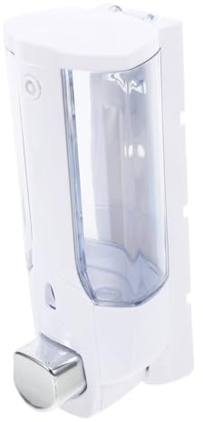 Luxshiny Dispensador de Jabón Líquido de Pared, ABS, Cabeza Única, Ventana Transparente, para Baño y Cocina, sin Fugas