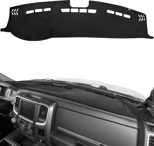 JOYTUTUS Dash Cover Dashboard Cover Mat Compatible with 2010-2018 Ram 1500 2500 3500 & 2019-2024 Ram 1500 Classic Model, Car Interior Dash Covers, Dash Board Cover Dashmat for Car Trucks