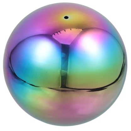 VINTORKY Bola Reflectante de Acero Inoxidable Pulido para Adorno de Jardín Efecto Espejo, Bola Hueca Práctica Adecuada para Uso en Exteriores y Espacios al Aire Libre