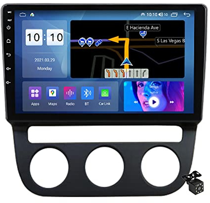 Android 11 for Volkswagen Jetta 5 2005-2010 Car Radio Multimedia Video Player 9 Touch Screen with Navigation GPS/Wifi/4G/Bluetooth/FM/SWC/Mirror Link/DVR+Backup Camera