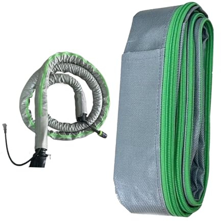 Teksome Manchon de Protection pour Tuyau d'Aspirateur,Housse en Tissu pour Tuyau d'Aspirateur | Protège-Tuyau Étanche Pour Appartement Maison Escaliers Sous Canapés Hôtel