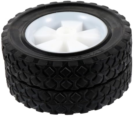 CLISPEED 2 pezzi Ruote per Tagliaerba Gomma Gonfiaggio Accessori Resistenti per Macchine da e Carrelli Battistrada per Taglio Pulito e Maneggevolezza Ottimale