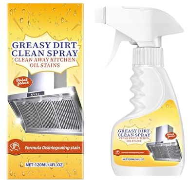 Heavy Duty Oven Cleaner Spray, 2025 Upgraded Kitchen Cleaner, All Purpose Cleaners for Stove, Range Hood, Grill & Kitchen Surfaces (120ml)