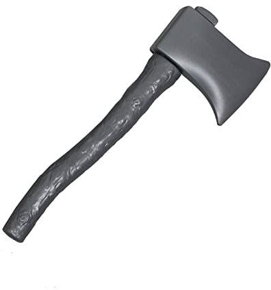 Silver Axe Book Week Film Fancy Dress Accessory – 41 cm Long Plastic Axe Prop – Perfect for Halloween and World Book Day Costumes (Pack of 1)