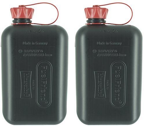 FuelFriend®-BIG max. 2,0 Liter - Klein-Benzinkanister Mini-Reservekanister mit UN-Zulassung - im Doppelpack