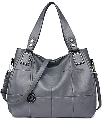 Kris Anna Hobo Sac à main porté épaule Broderie pour Femme Gris