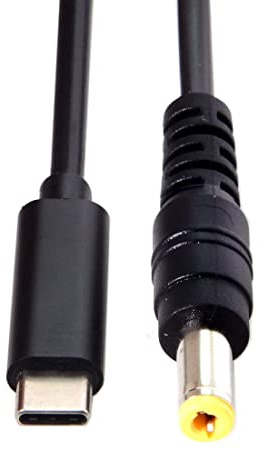 chenyang Câble USB Type C vers DC Jack Cordon 5,5 * 2,5 mm Câble USB pour Ordinateur Portable DC18-20v PD